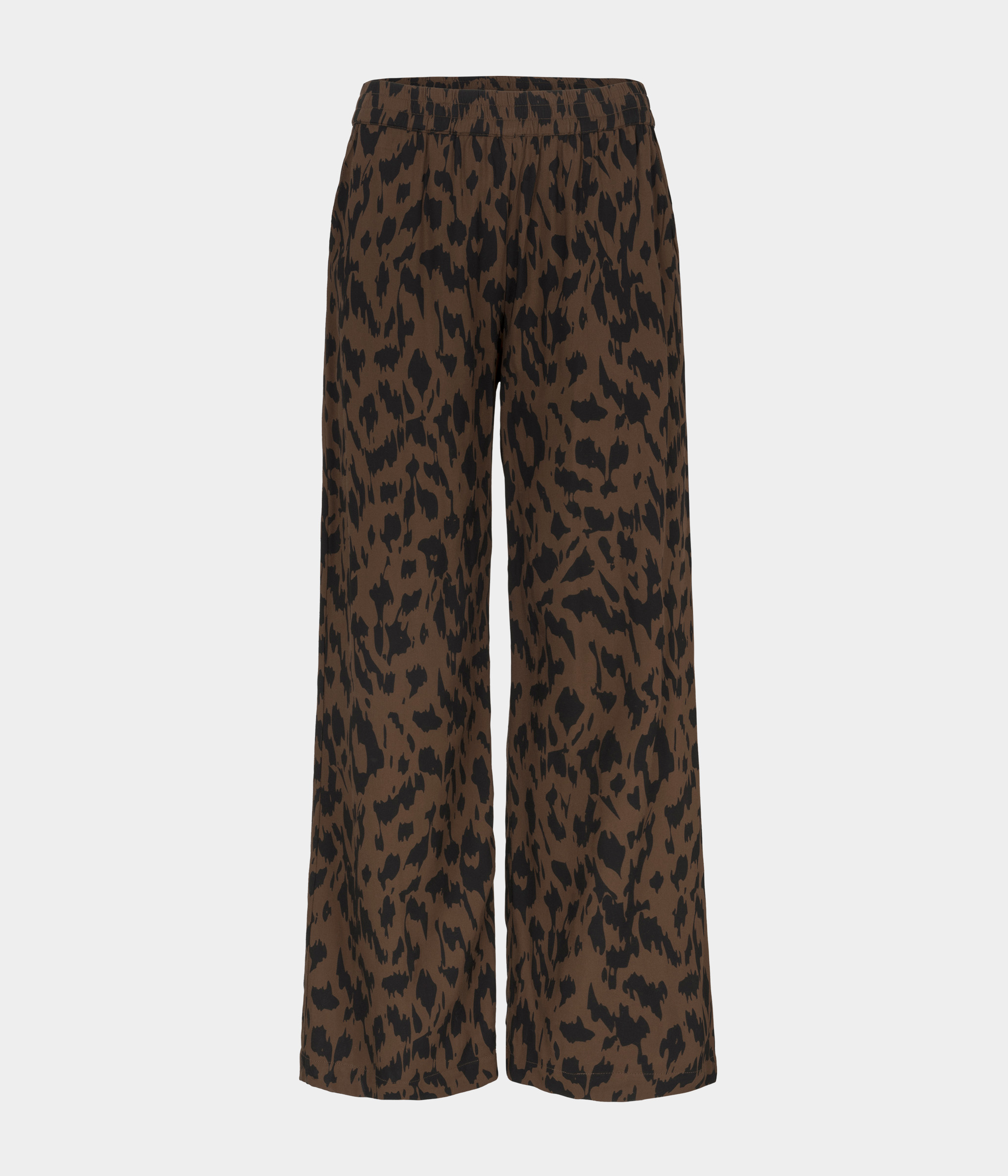 Bukser i Loose fit - Animal Print