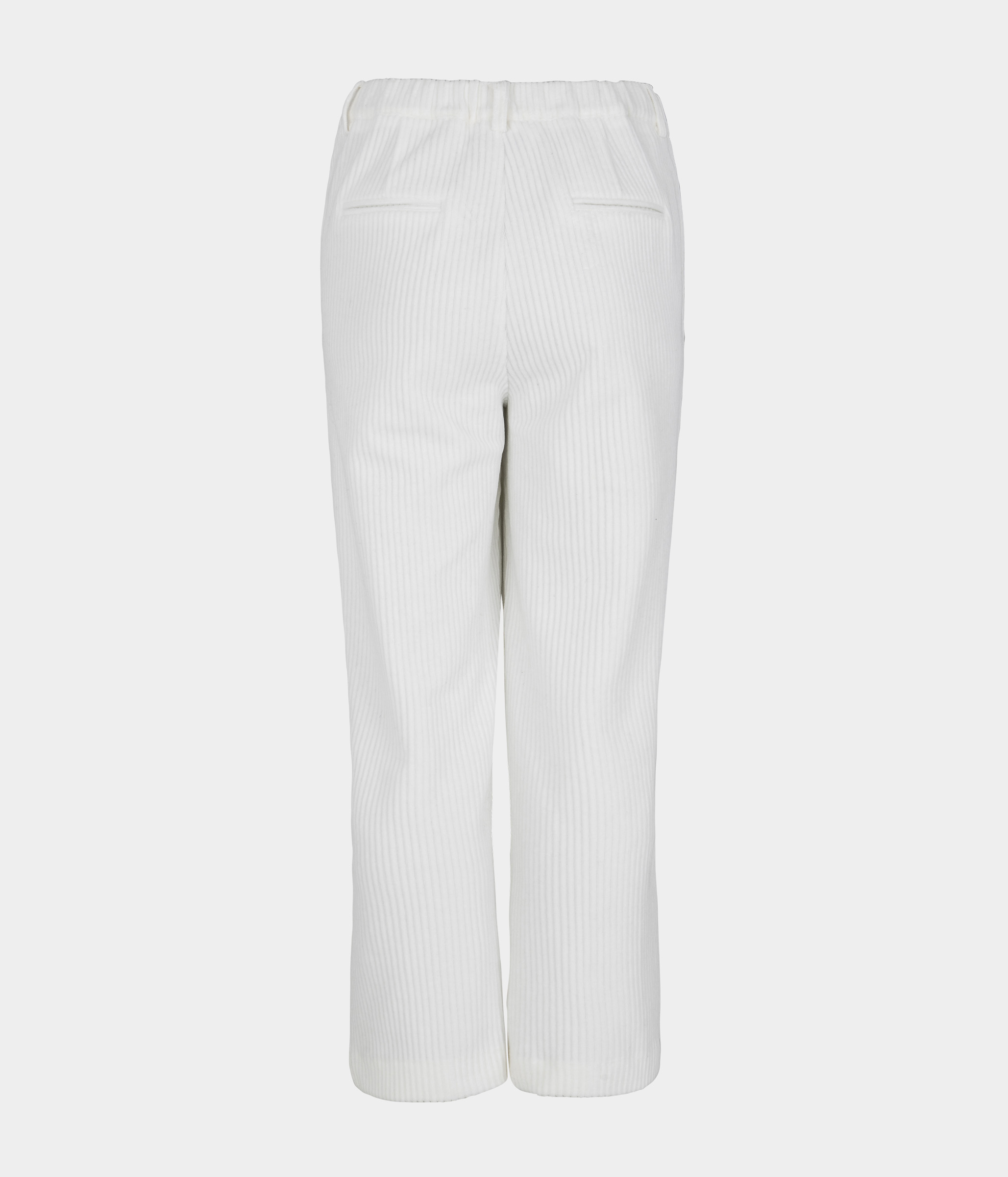 Stribet Velour Buks Hvid - Billede 2