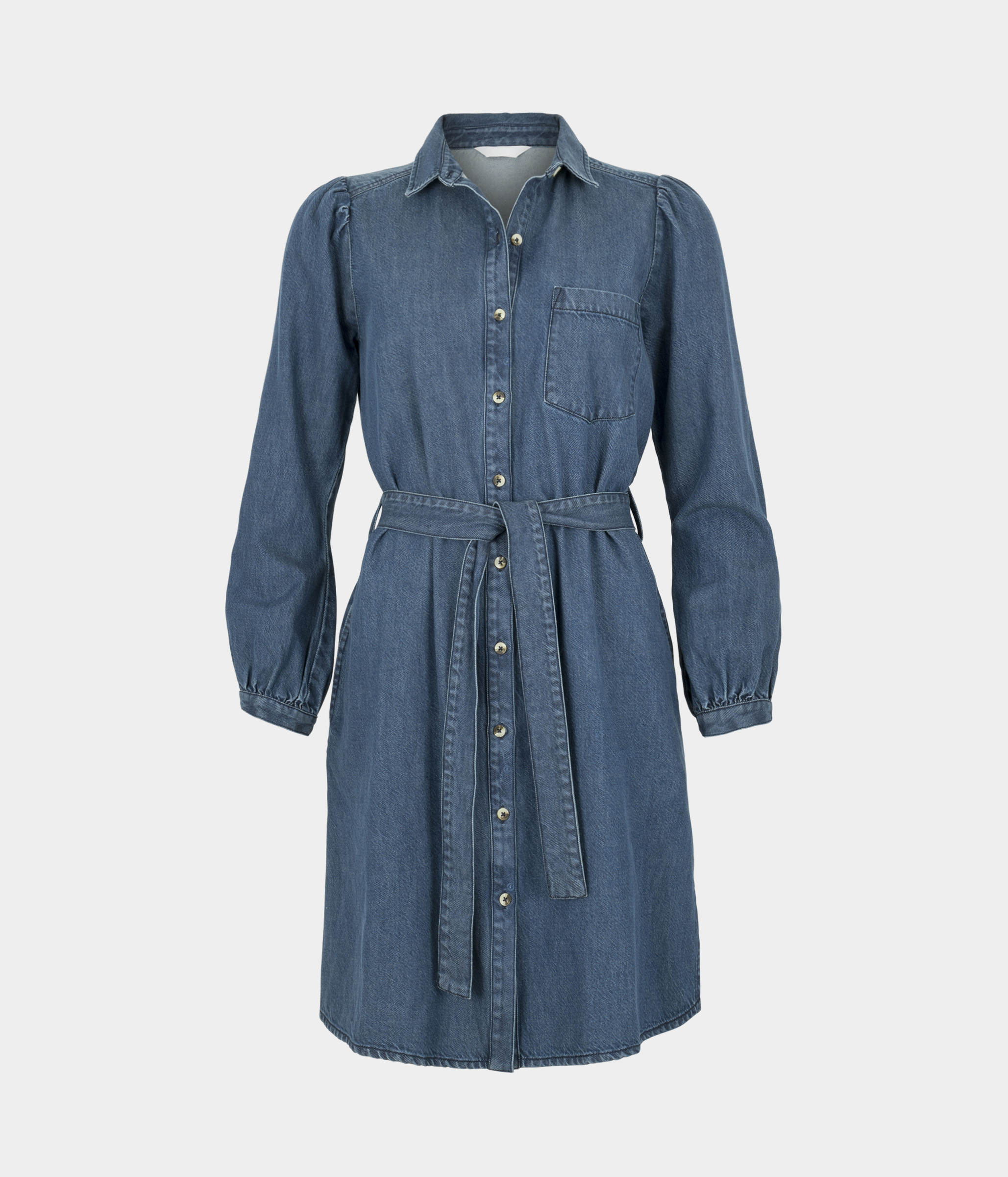 Kjole i blå denim
