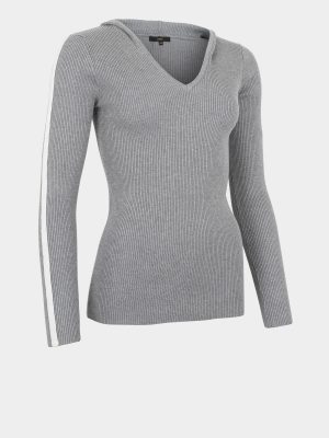 Hoodie sport - Woman Light Gray