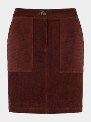 Nederdel i rød velour